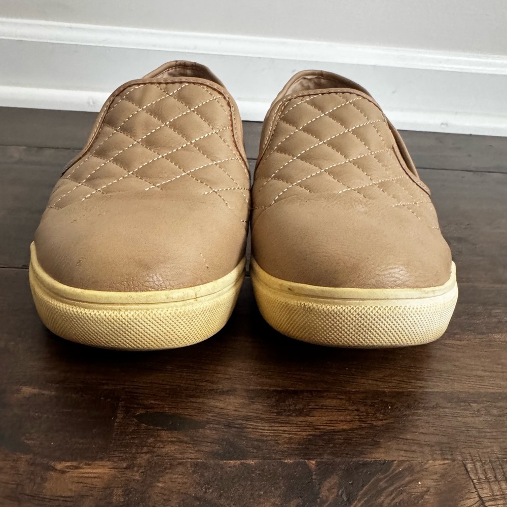 Steve Madden Women’s Beige Quilted Slip-On Shoes - Picture 3 of 8
